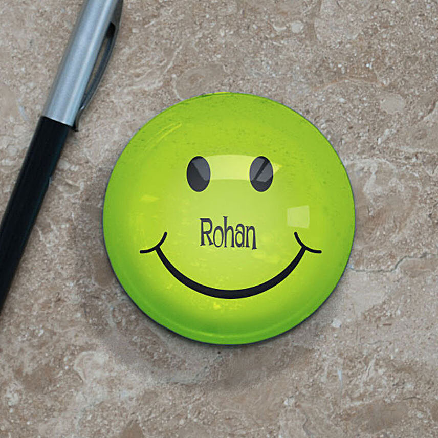 Personalised Smiley Paperweight