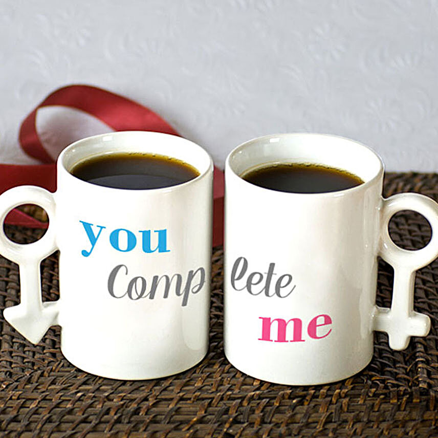 Personalised You Complete Me Mug Set