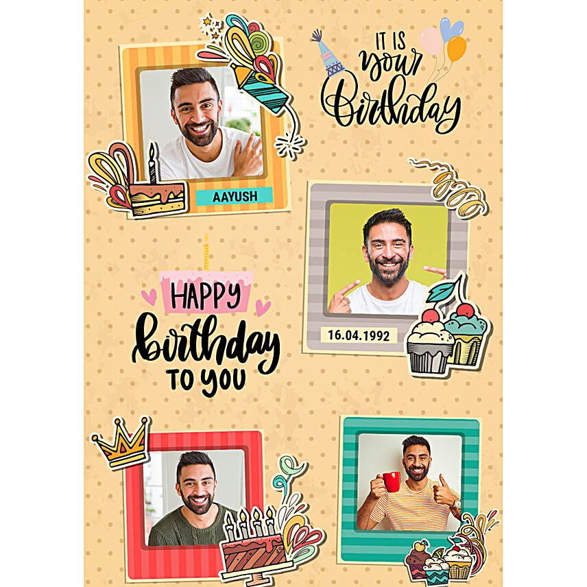 Personalised Birthday Digital Collage