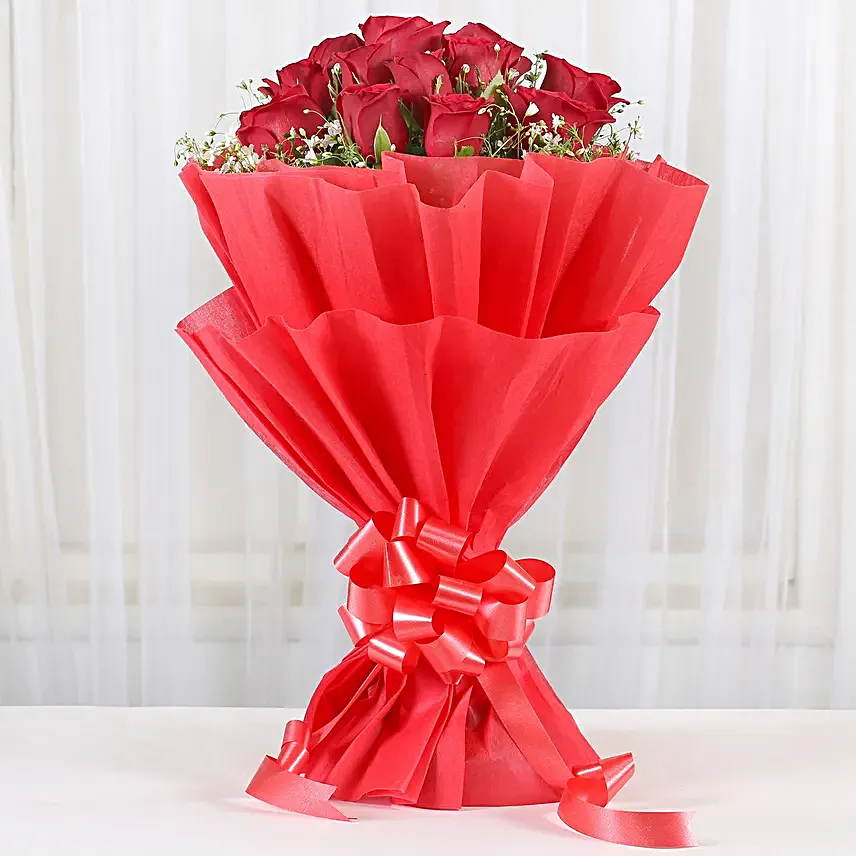 Magical Bouquet Of 12 Red Roses