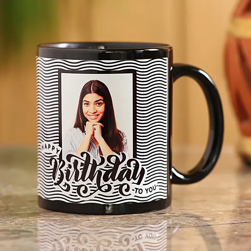 Striped Personalised Birthday Mug