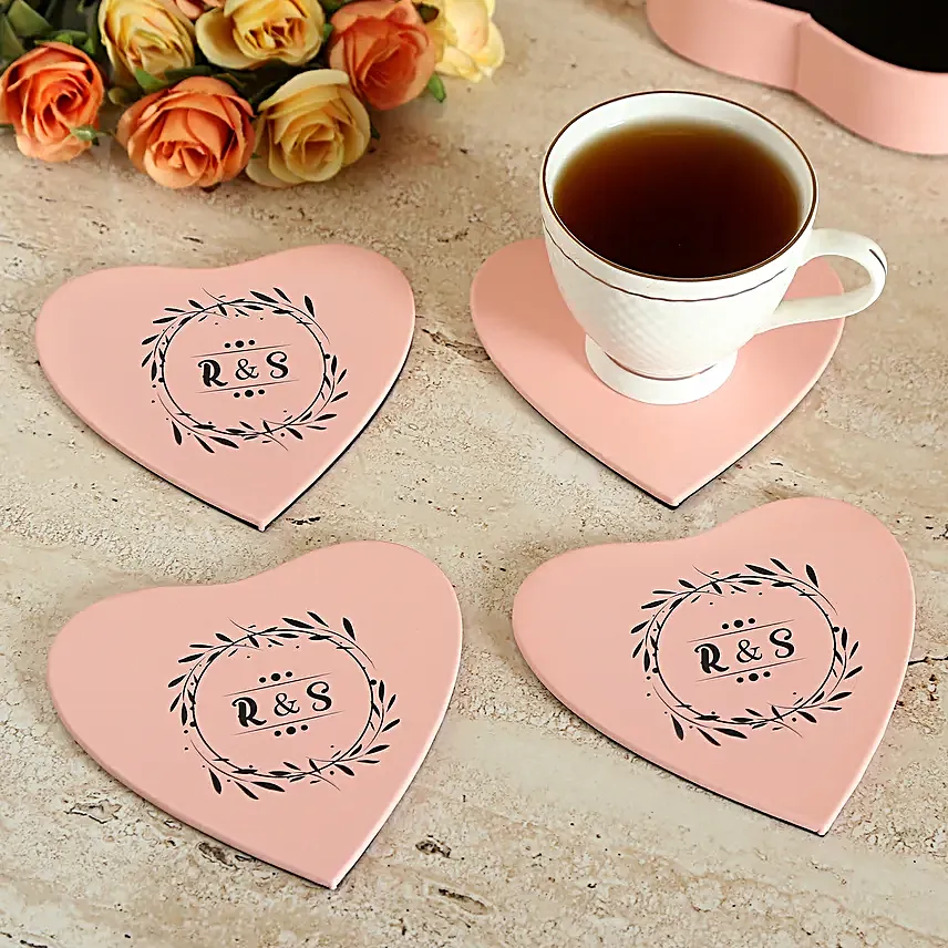 Personalised Calm Love Coaster Set of 4