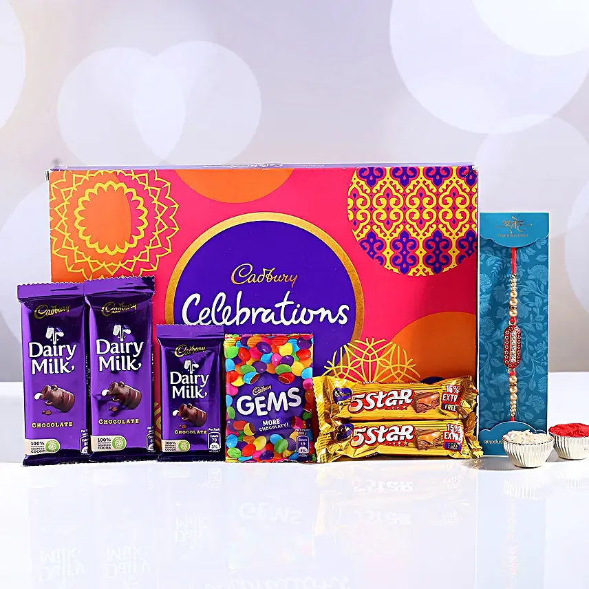 Capsule Rakhi and Cadbury Celebrations