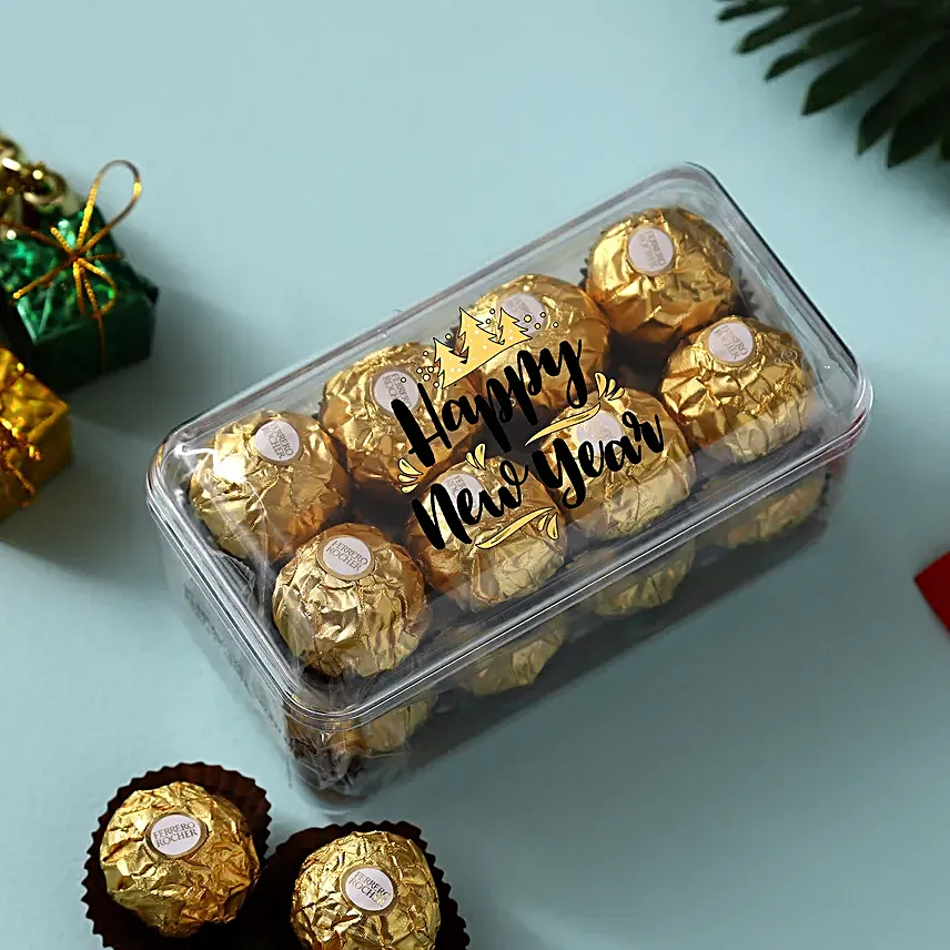 New Year Wishes Ferrero Rocher Box- 16 Pcs