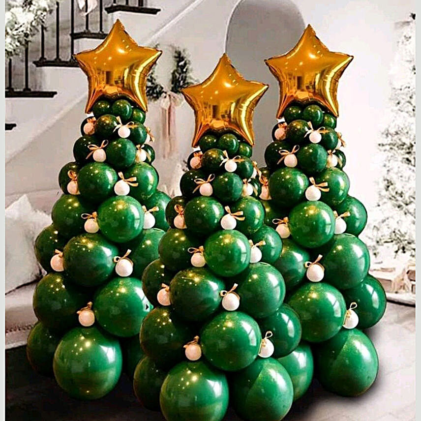 Christmas Tree Balloon Decor