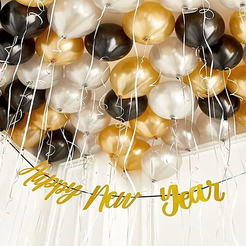 Happy New Year Balloon Decoration