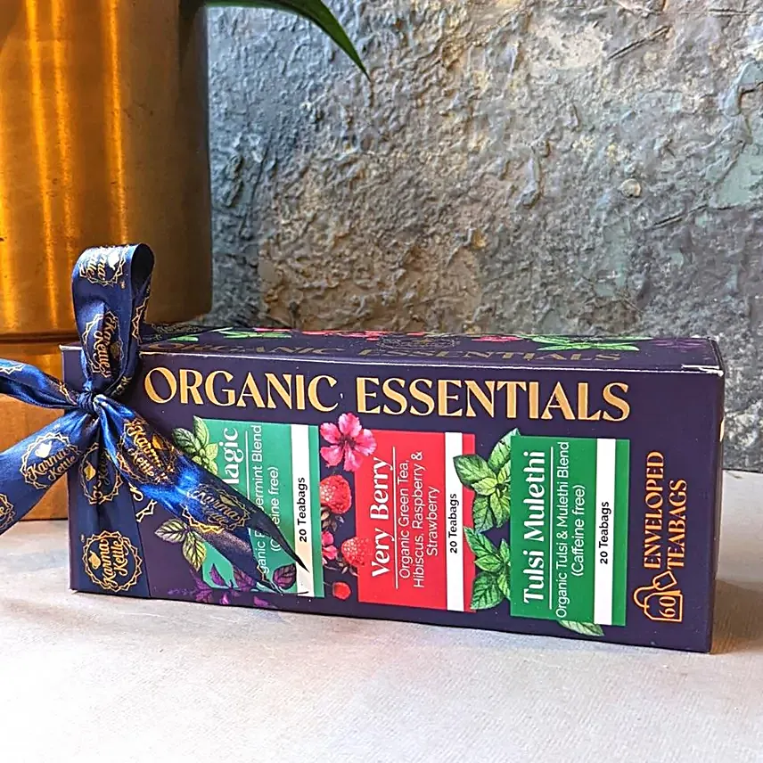 Organic Essentials Tea Collection- 3 Flavours