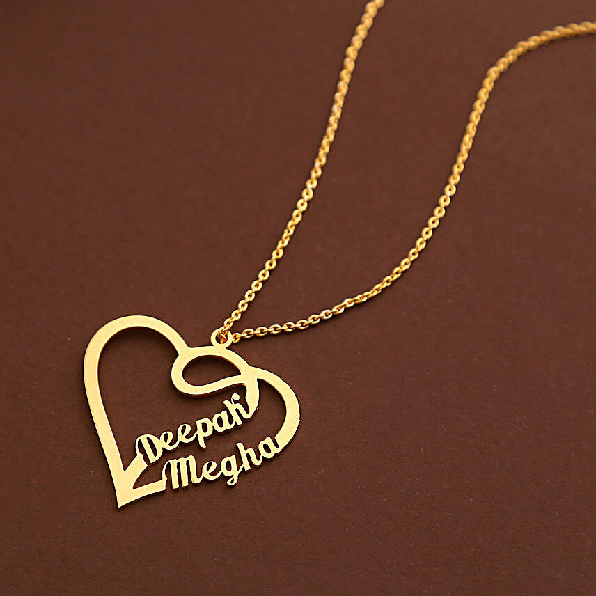 Personalised Love Forever Couple Name Necklace