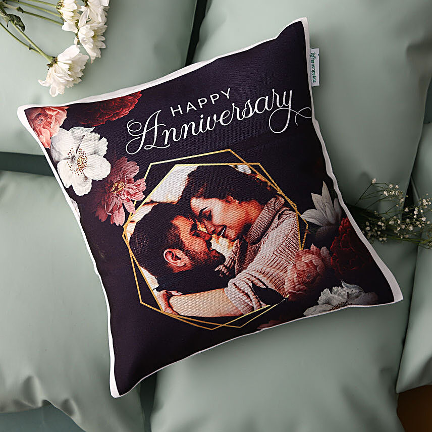 Personalised Happy Anniversary Cushion