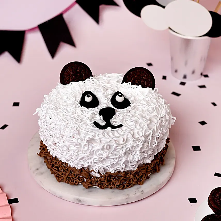 Cute Panda Chocolate Cake Half Kg