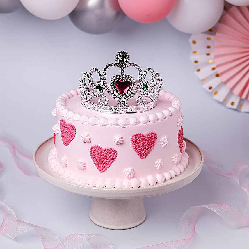 Princess Theme Strawberry Cake 1 Kg