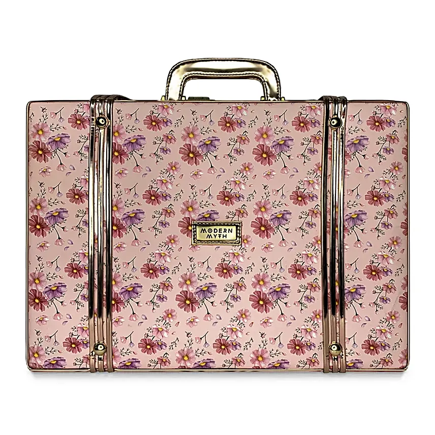 Floral Print Trunk cum Luggage Bag