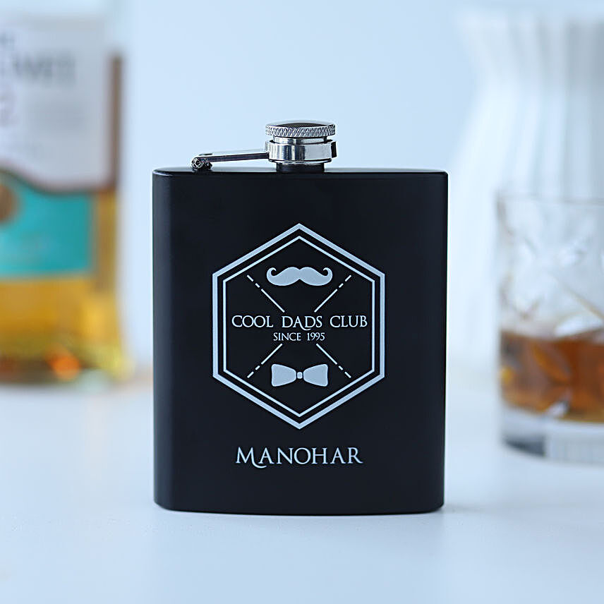 Personalised Hip Flask for Super Dad