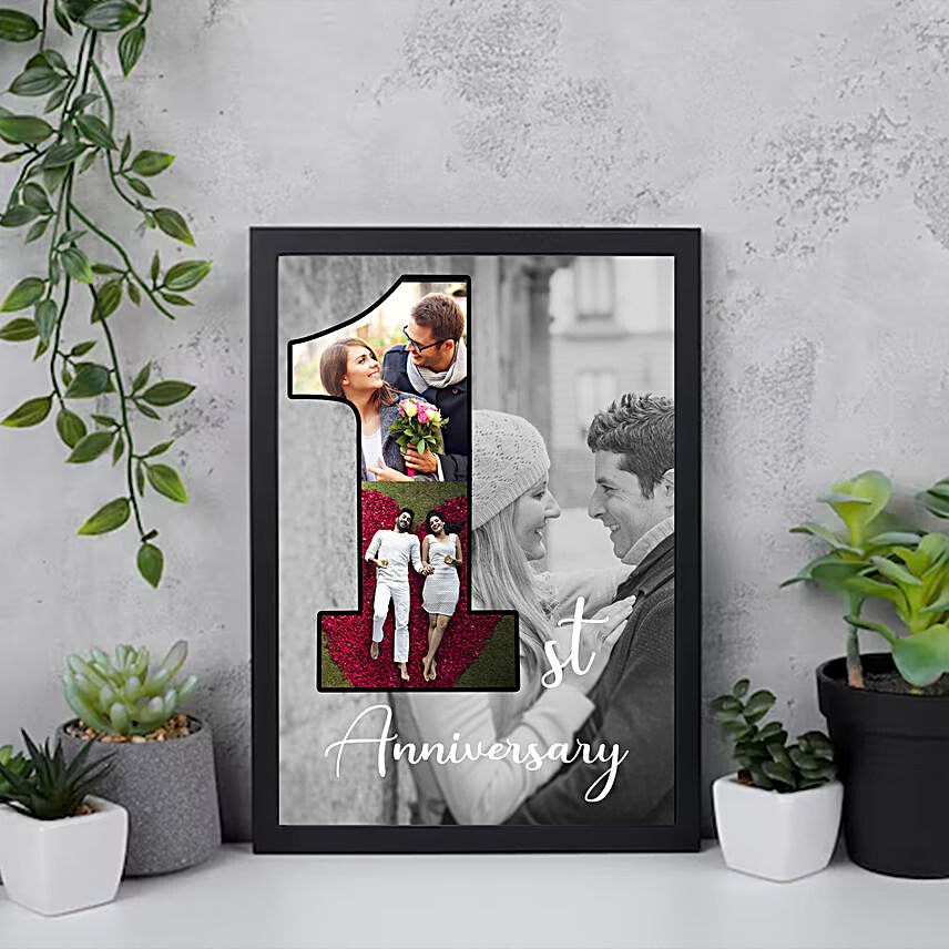 Personalised First Anniversary Photo Frame