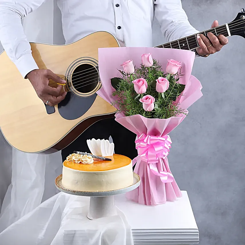 Sweet Rose Symphony Wishes With Guitarist
