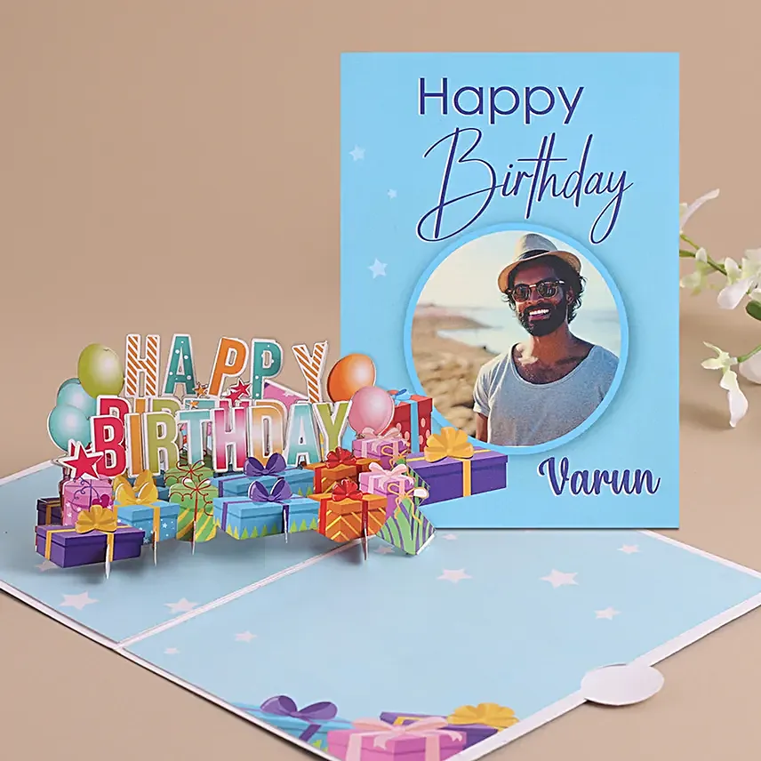 Birthday Pop-Up Greeting Card for Him