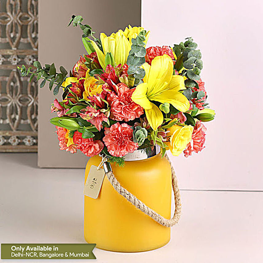 Carnations & Asiatic Lilies Arrangement