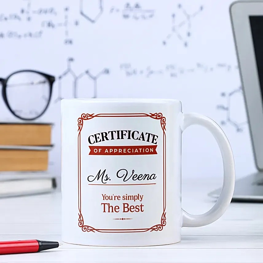 Certificate of Appreciation Mug