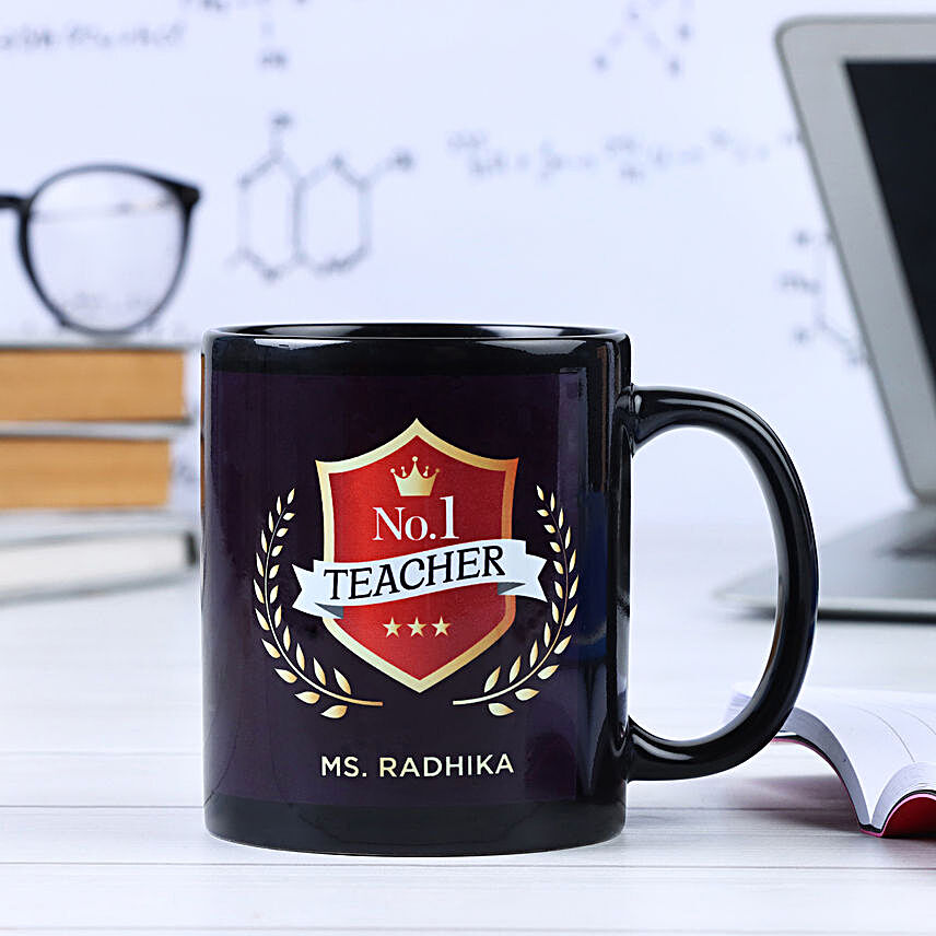Personalised No.1 Teacher Mug