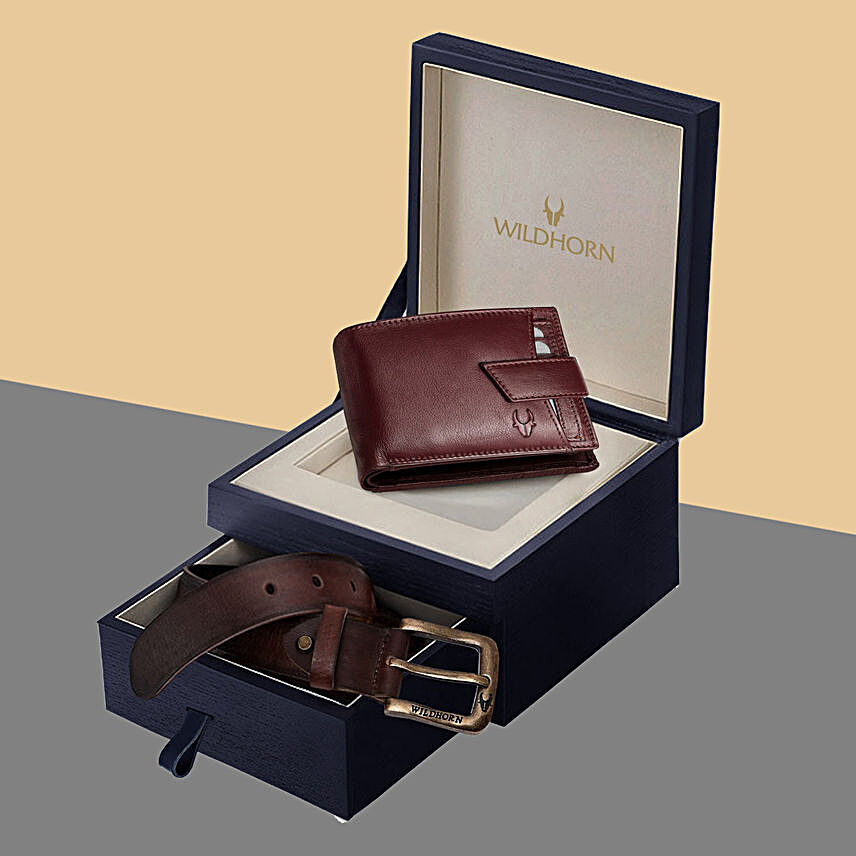 Designer Wallet & Belt Gift Set