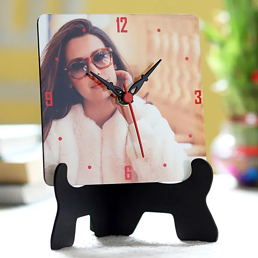 Personalised Special Table Clock For Her