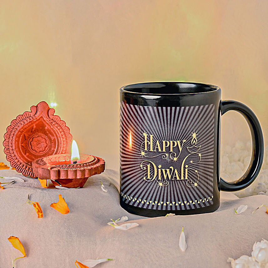 Joyful Mug & Diwali Diya Duo