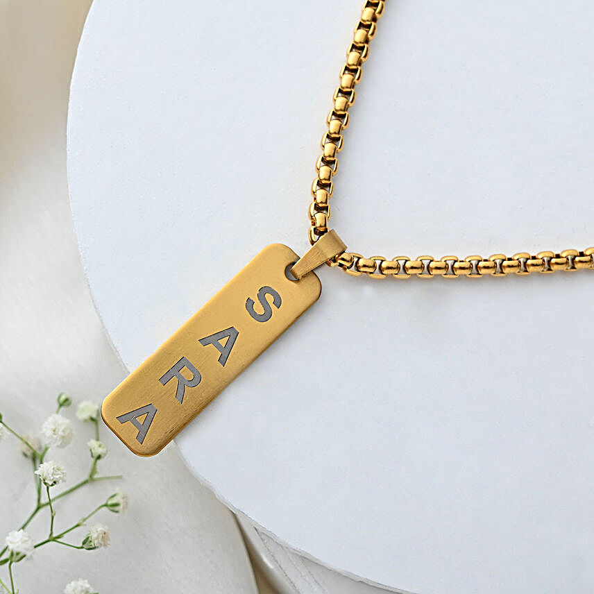 Personalised Gold Elegant Neck Chain