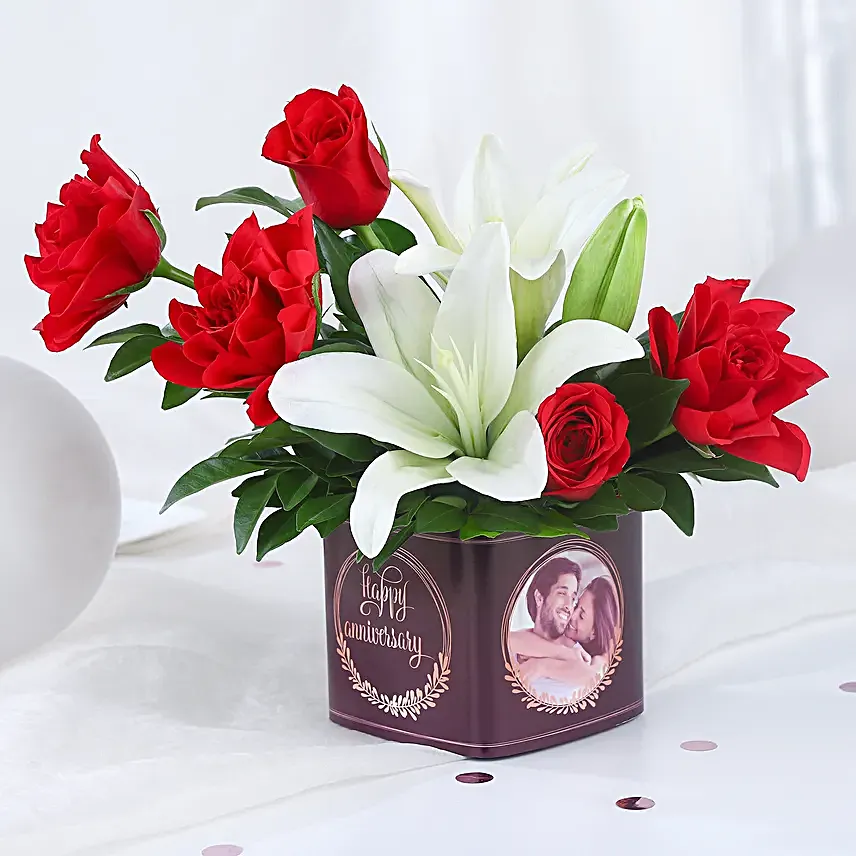 Celebrating Love in Roses and Lilies