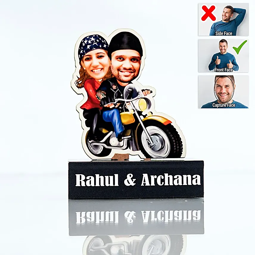 Personalised Travelling Couple Caricature