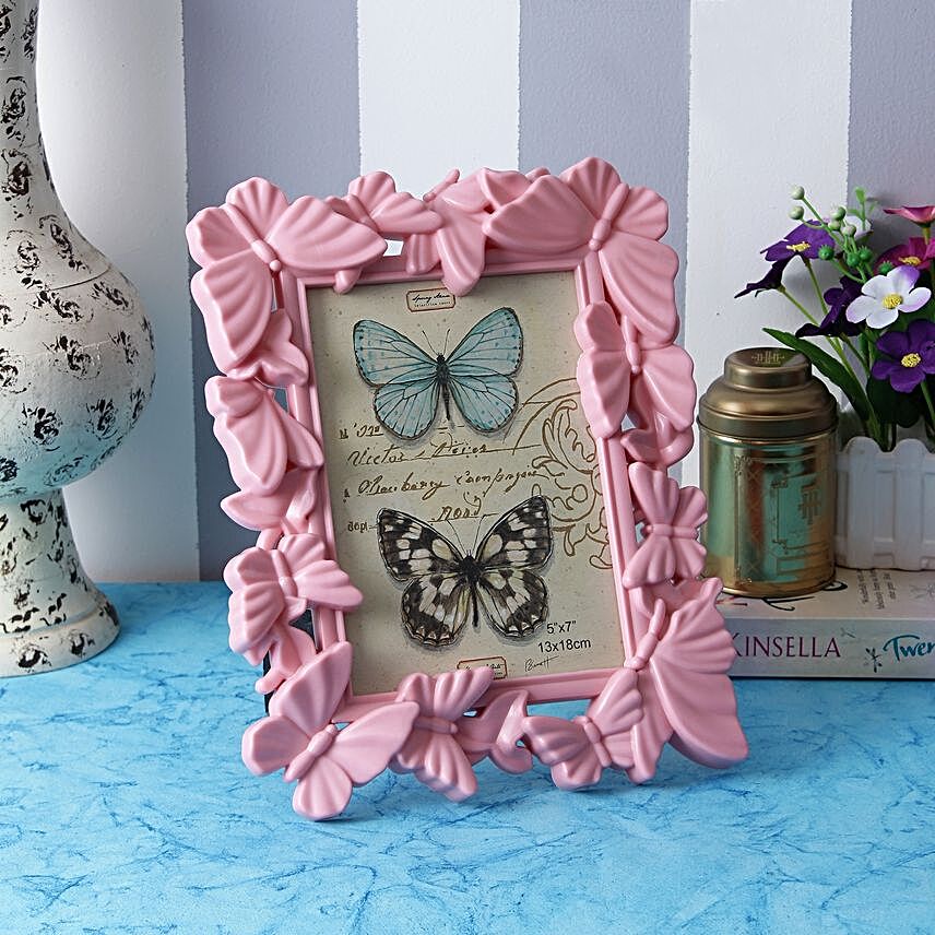 Blushing Butterfly Photo Frame Gift