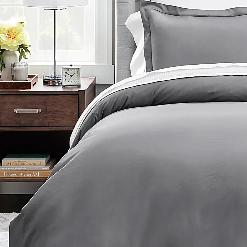 Tranquil Nights Luxury Duvet Cover- Grey