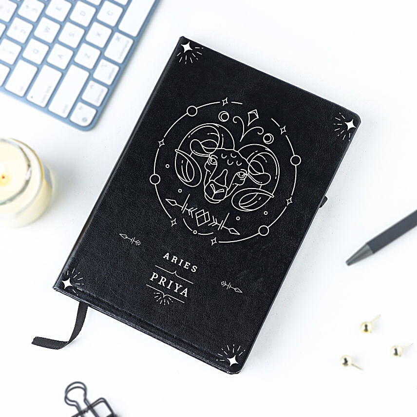 Personalised Notebook Aries Edition