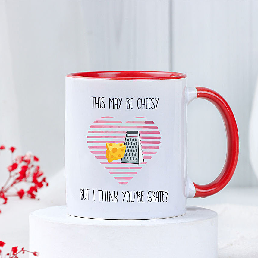 Love Message Valentine Red Mug