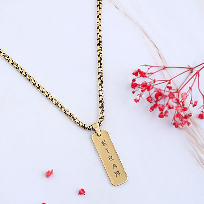 Golden Glow Name Necklace