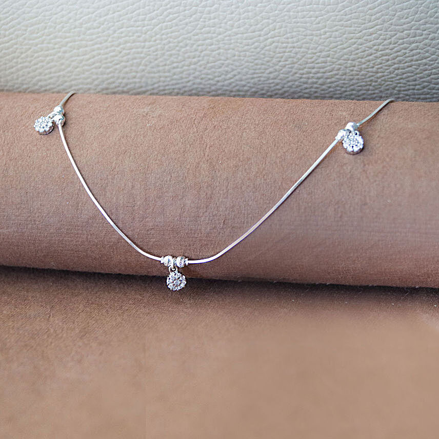 Dainty Charms 925 Silver Anklet