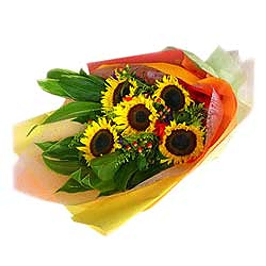 5 Sunflowers Bouquet MAL