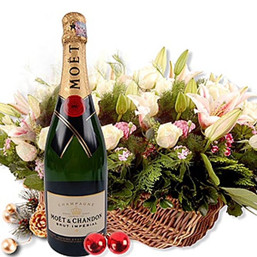 Steingaden Champagne With Flowers