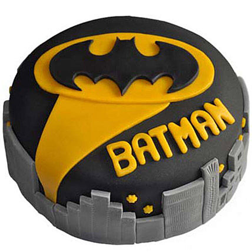 Glitzyy Batman City Cake Half Kg