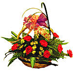Basket Of Graceful Flowers