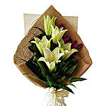 Peaceful Bouquet Of Lilies