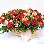 Vibrant Basket Of Roses