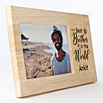 Personalised Wooden Frame Best Brother