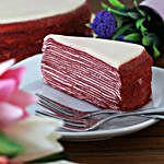 Flavorful Red Velvet Crepe Cake