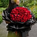 Heavenly Red Roses Beautifully Ties Bouquet
