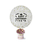 Sparkly Anniversary Balloon Flower Chocolate Box