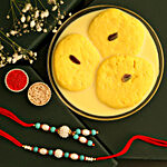 Sneh Gorgeous Beads Rakhi Set & Rasmalai