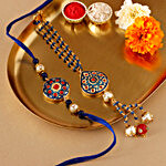 Sneh Traditional Rakhis With Soan Papdi & Almonds
