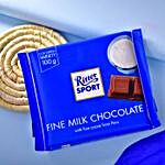 Sneh Kids Air Plane Rakhi & Ritter Milk Chocolate