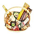 Cheese & Wine Fancy Gift Basket