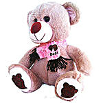 Cute Pink Teddy Bear With Glitter Sparkle Eyes 17 Inch